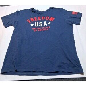 Under Armour Freedom USA Men's XXL Navy Blue Graphic T-Shirt